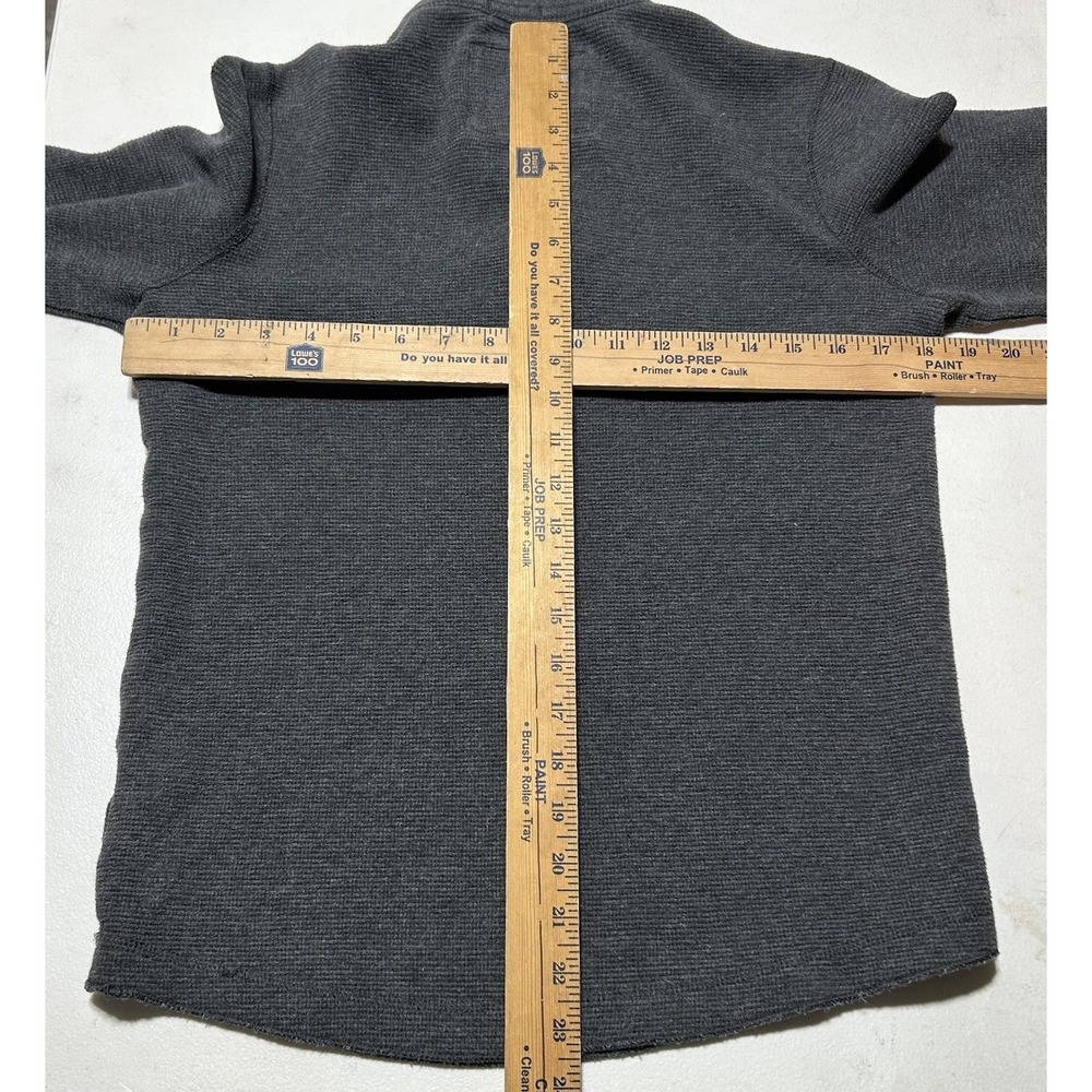 Mens Vtg Y2K Abercrombie & Fitch Henley 3 Button Muscle Long Sleeve S Distressed - Picture 4 of 5